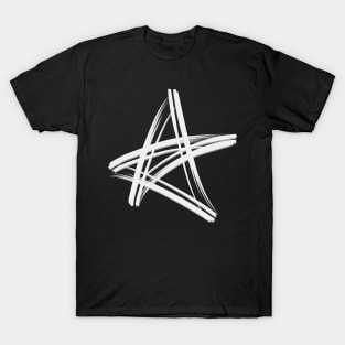 Cute Artsy Pentagram Witch Fashion T-Shirt